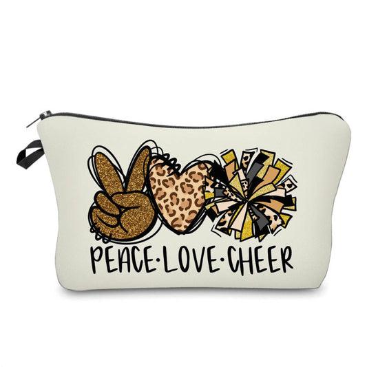 Peace Love Cheer - Water-Resistant Multi-Use Pouch
