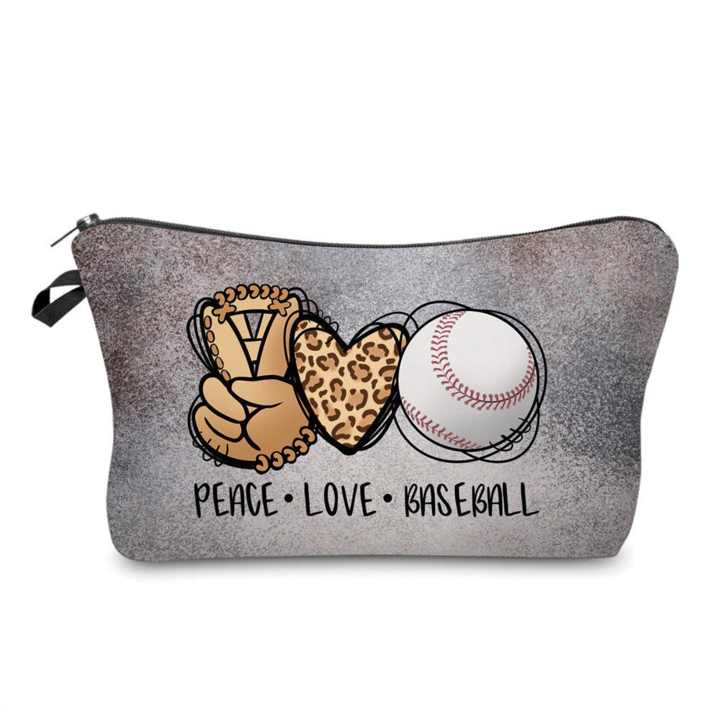 Peace Love Baseball - Water-Resistant Multi-Use Pouch