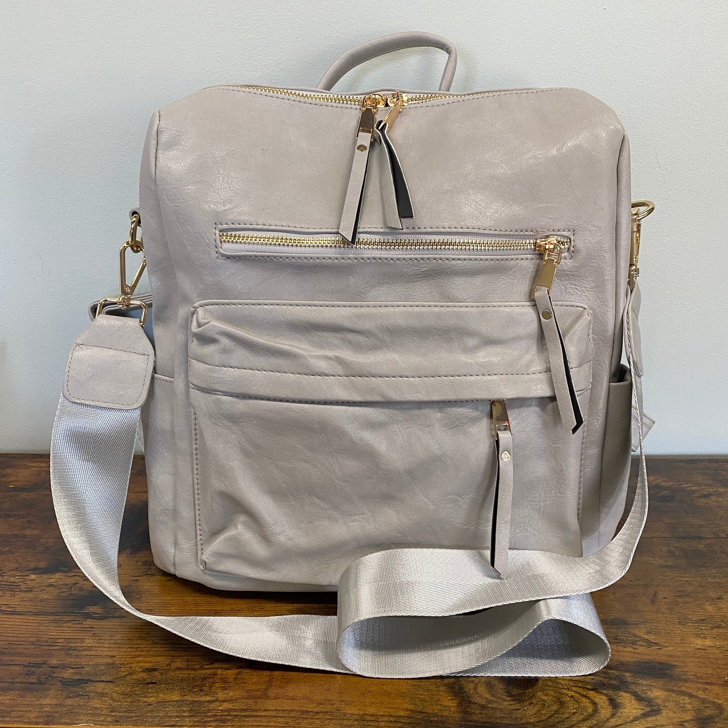 The Brooke Backpack - Light Grey