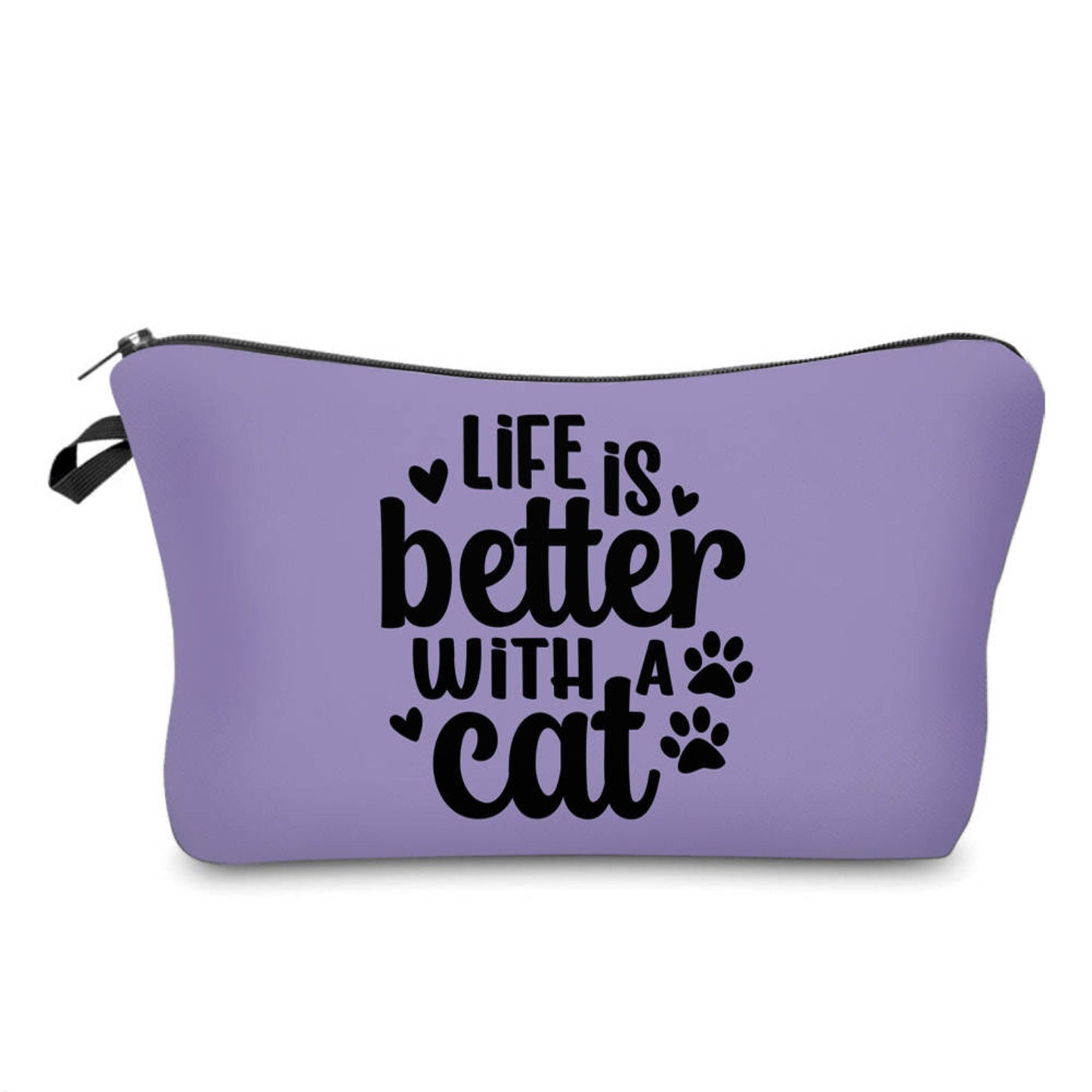 Life Is Better With A Cat - Water-Resistant Multi-Use Pouch