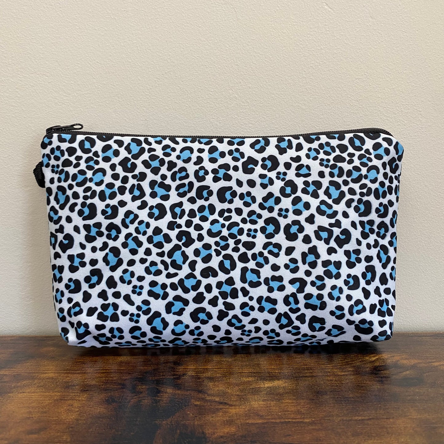 Blue on Blue Animal Print - Water-Resistant Multi-Use Pouch