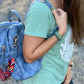The Brooke Backpack - Brown Animal Print