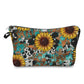 Sunflower Cow Wood - Water-Resistant Multi-Use Pouch