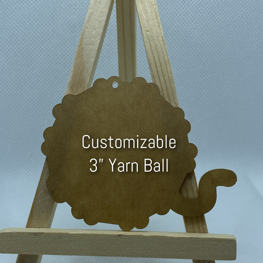 3" Custom Yarn Ball