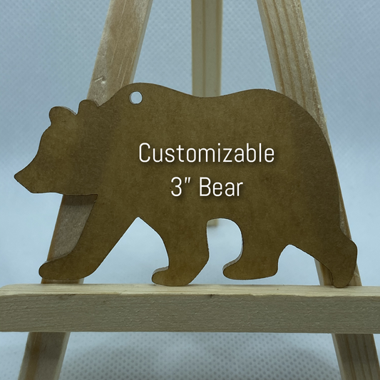 3" or 1.5" Custom Bear