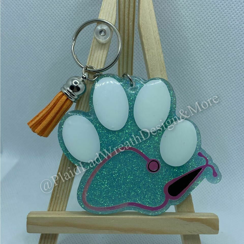 3" Custom Paw Print with Stethoscope