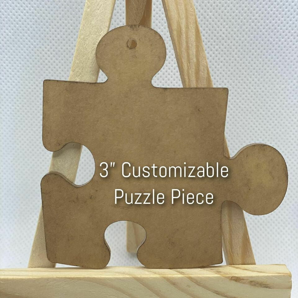3" Single Puzzle Piece