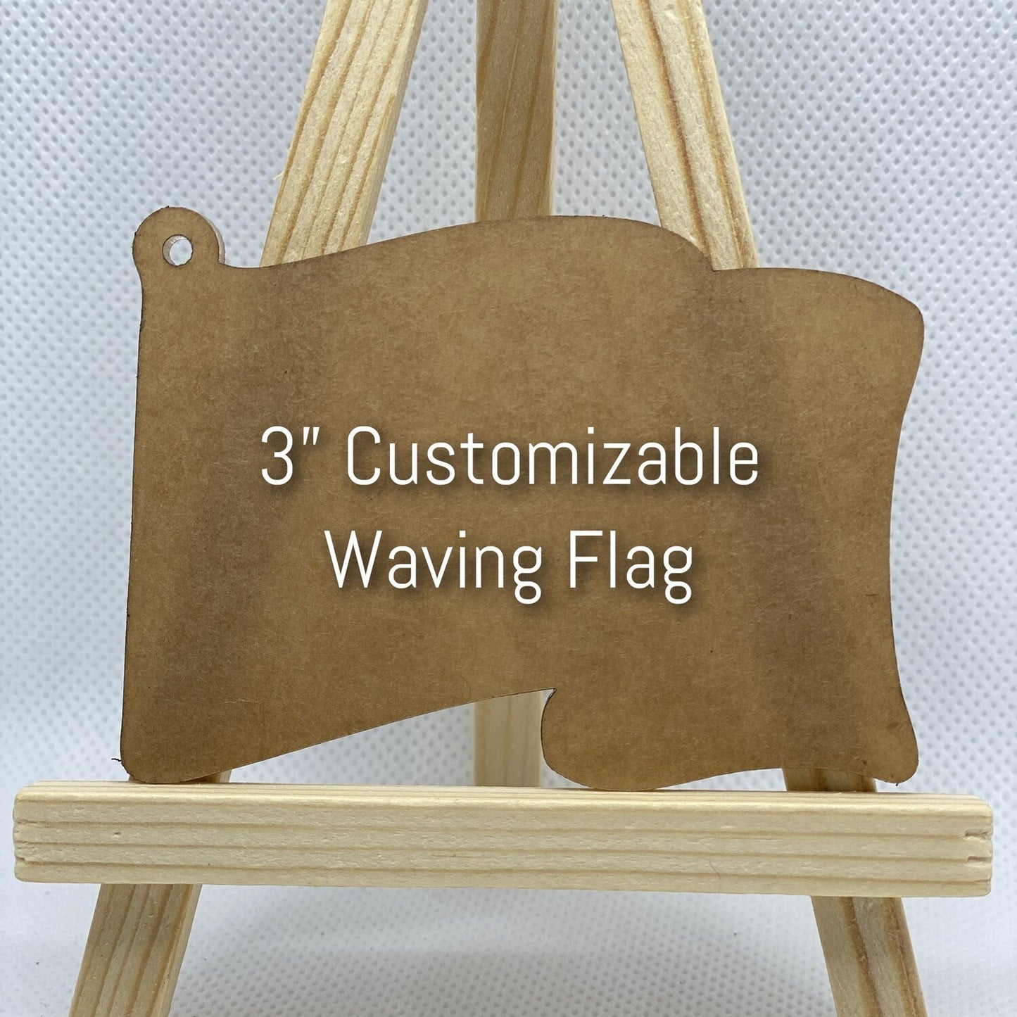 3" Custom Waving Flag