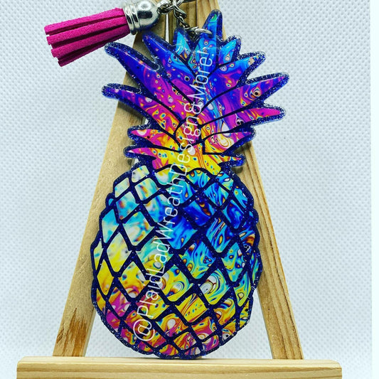 4" Custom Pineapple Keychain