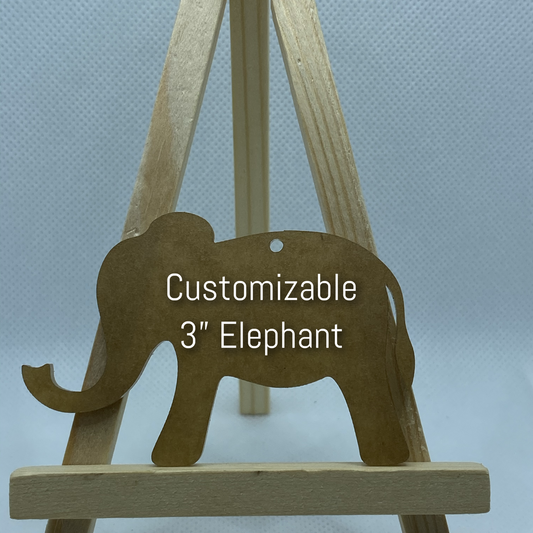 3" Custom Elephant