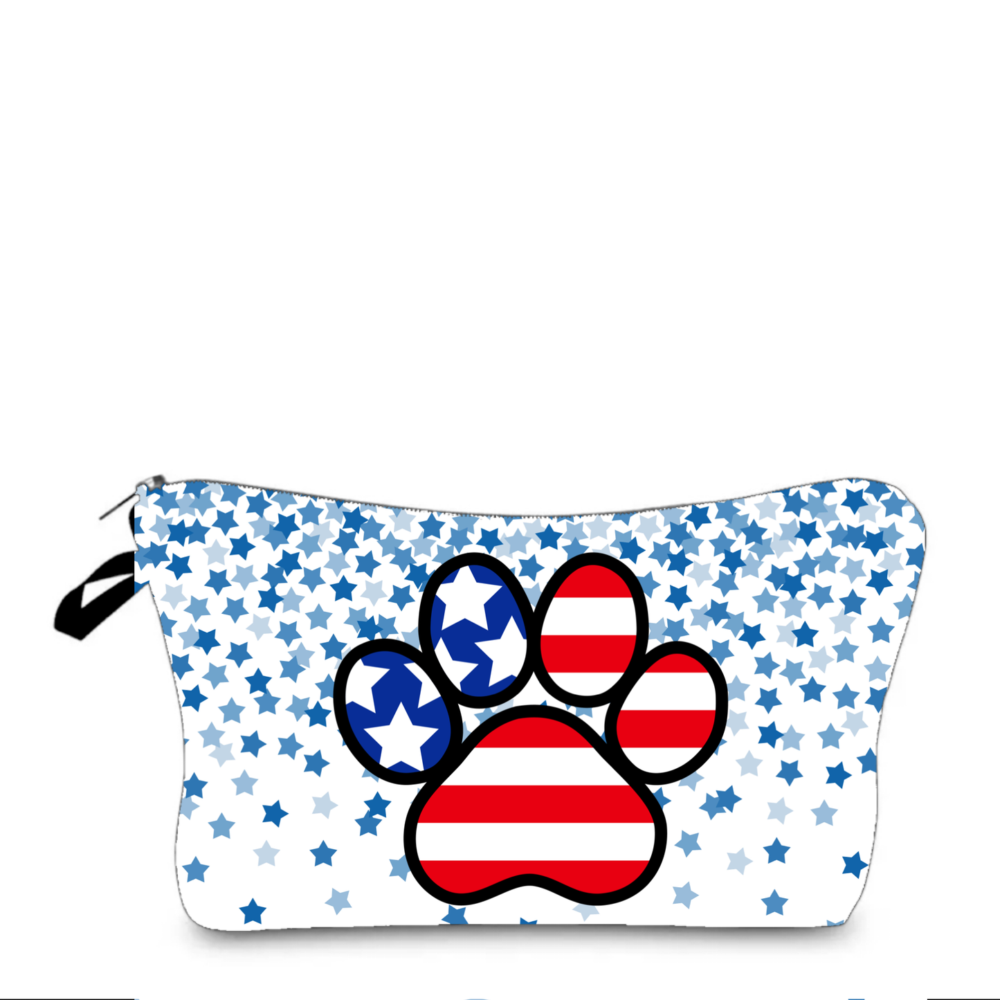 Patriotic Paw - USA - July 4th - Americana - Water-Resistant Multi-Use Pouch