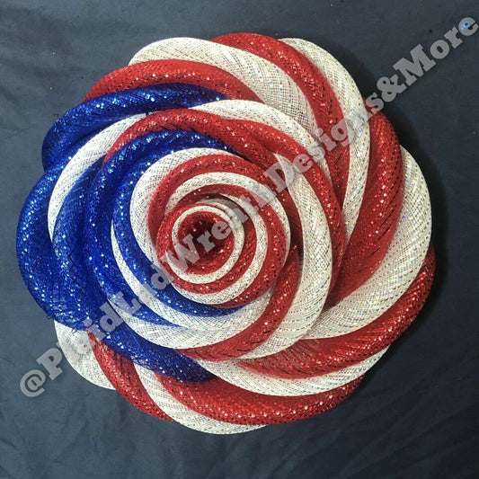 Patriotic Rose Flower Wreath